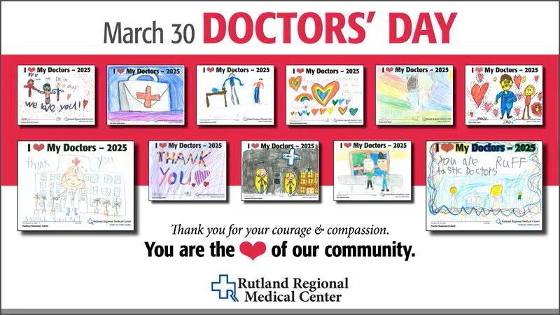 RRMC celebrates Doctors’ Day with creative help from Rutland County K-4th students
