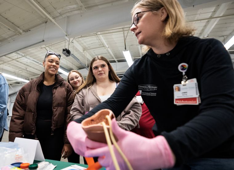 Hundreds of students meet with health care professionals at UVMHN career fair