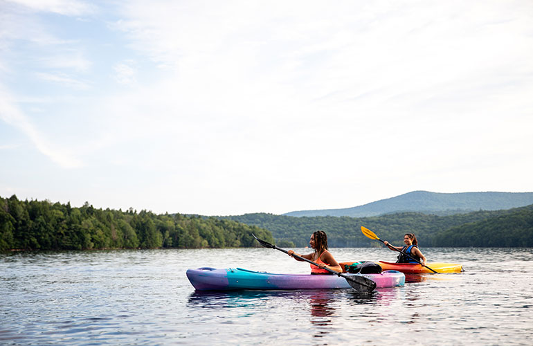 Photo: Kayaking in southern Vermont. Photo: Southern Vermont Deerfield Valley Chamber of Commerce.
