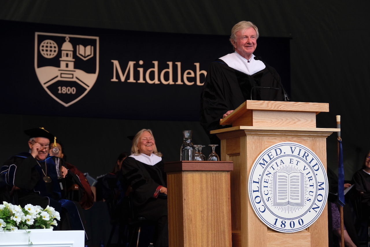 Chuck Davis gave the Commencement address to the Class of&nbsp;2025.