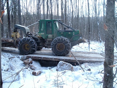 State grant program subsidizes skidder bridges to support loggers, protect water quality