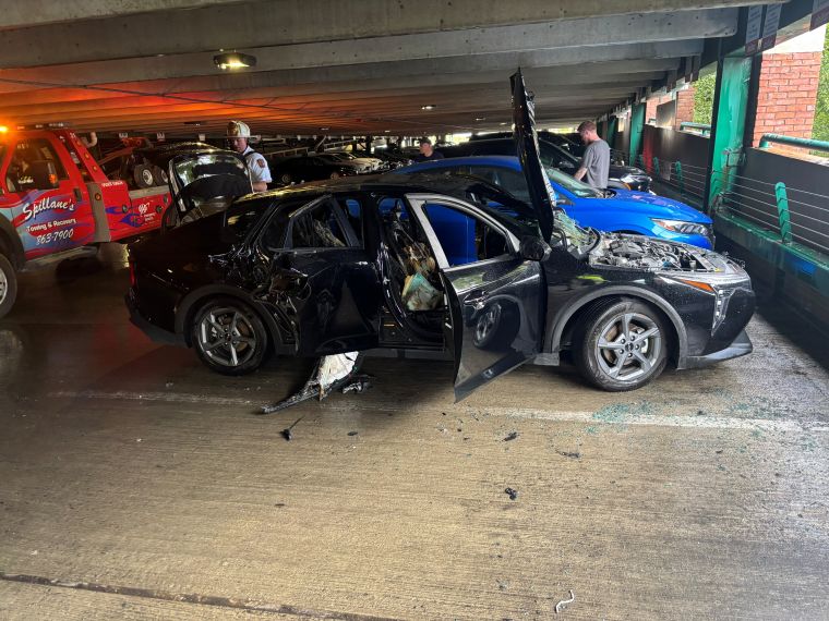 Car fire at Leahy BTV extinguished quickly
