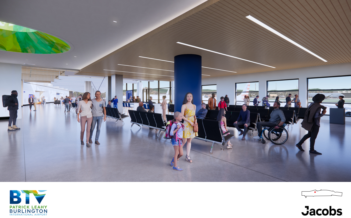 Burlington BTV Project NexT concourse