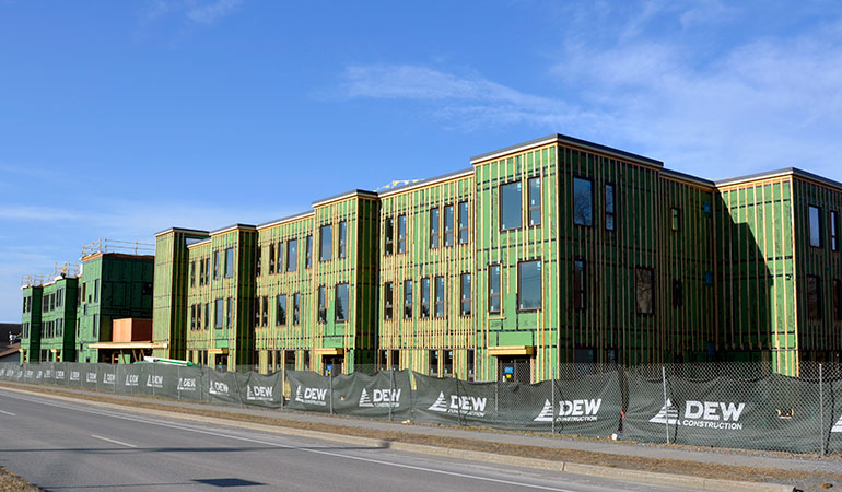 Photo: Bay Ridge Apartments under construction in Shelburne. Photo: DEW Construction