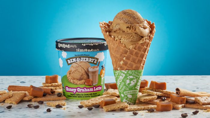 Ben & Jerry's launches NEW limited batch Honey Graham Latte Flavor