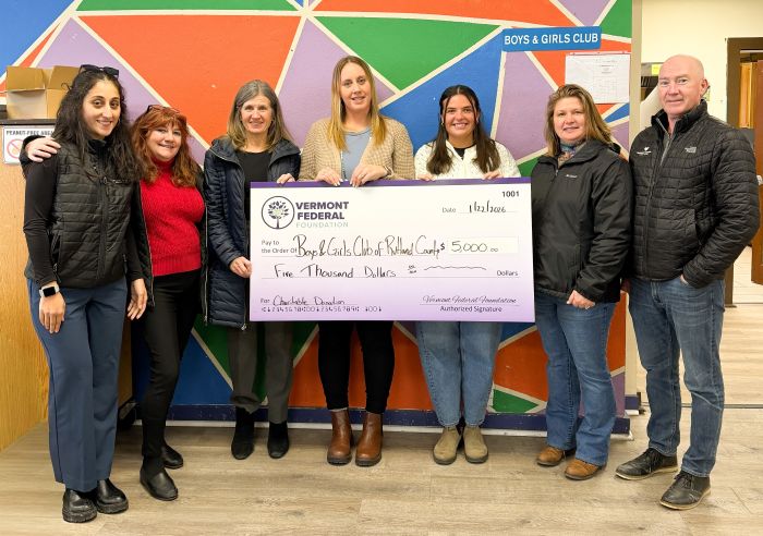 Vermont Federal gives $12,500 to Boys & Girls Clubs