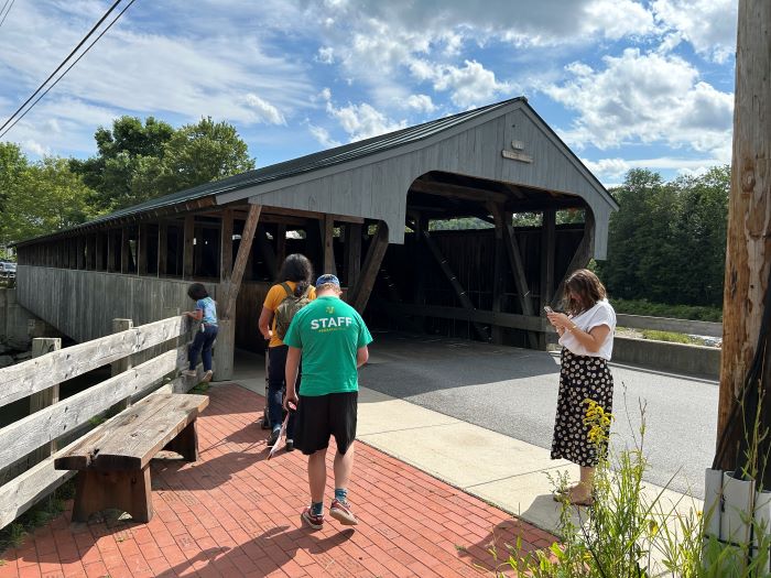Bridge Street Covered Bridge, Waitsfield, August 2023. VermontBiz file photo.