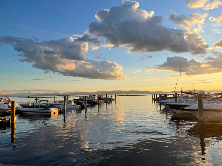 The Adirondacks as seen from the Burlington waterfront in 2022.