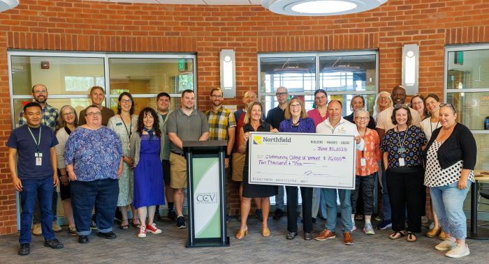CCV receives $10,000 from Northfield Savings Bank