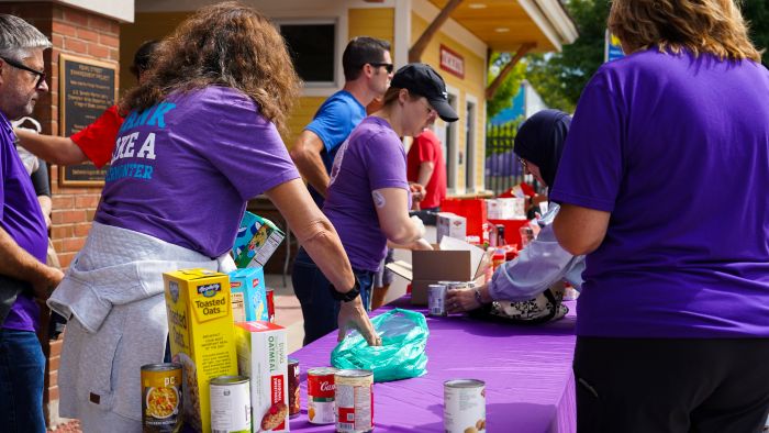 Vermont Federal CU supports Vermont Foodbank Day, 9,218 pounds donated