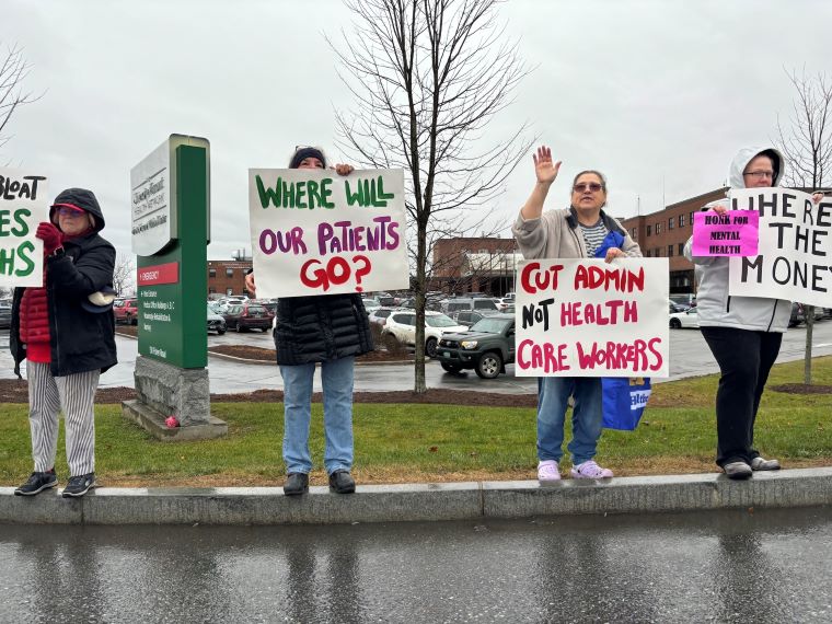 Central Vermont healthcare workers, community members take action to stop cuts