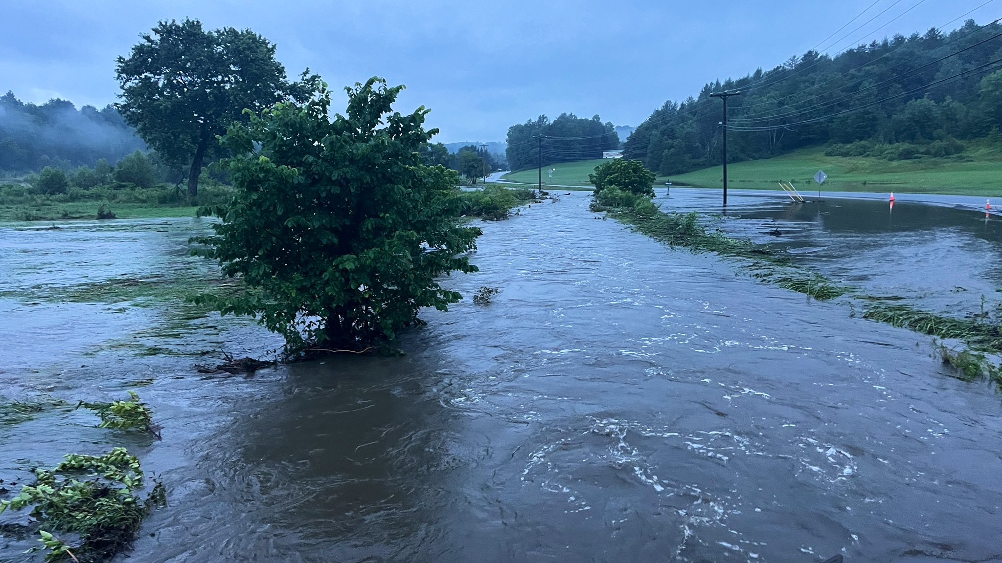 Flooding in Cabot. Photo courtesy Vermont Agency of Agriculture