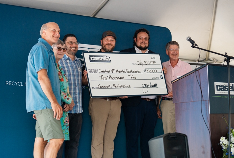 Casella donates $10,000 to Central Vermont Habitat for Humanity on flood anniversary 