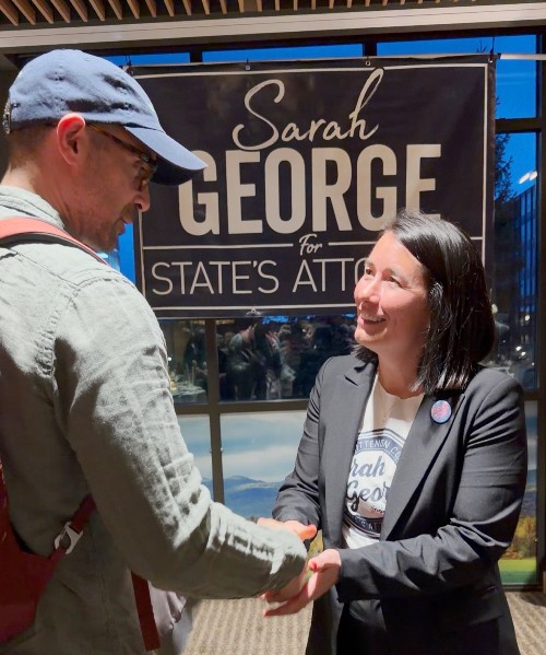 Chittenden County State's Attorney Sarah George officially launched her 2026 re-election campaign