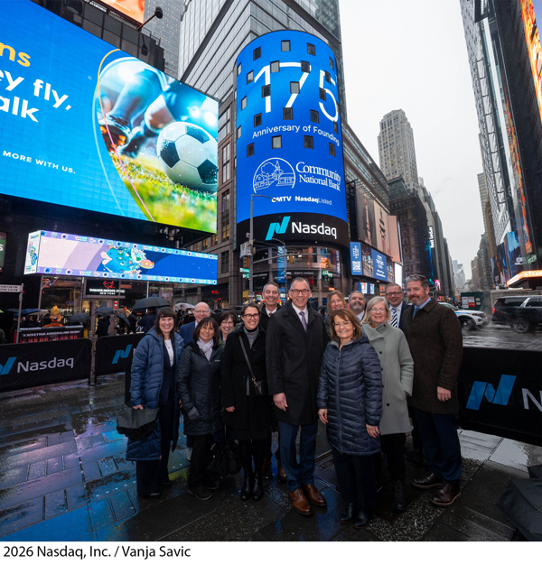 CNB to ring Nasdaq bell Tuesday, celebrates 175th anniversary