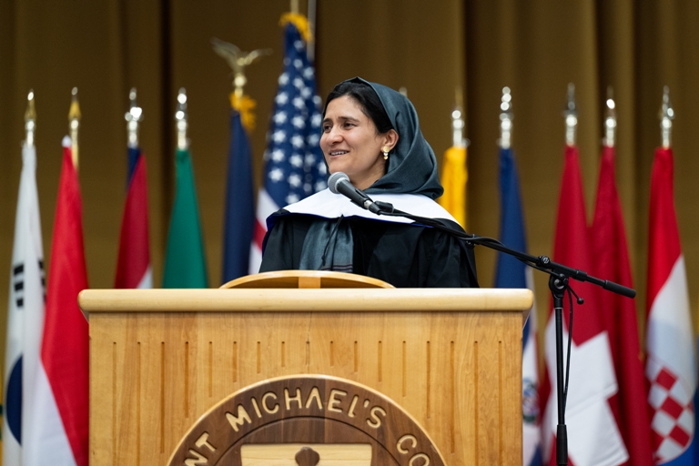 Saint Michael’s College Class of 2026 urged to act with courage, hope, and purpose