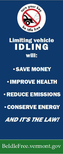 Limiting vehicle idling will save money, improve health, reduce emissions, conserve energy, and it’s the law.