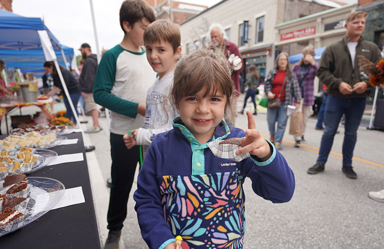 Photo: A child enjoys a tasty treat. Courtesy photo.
