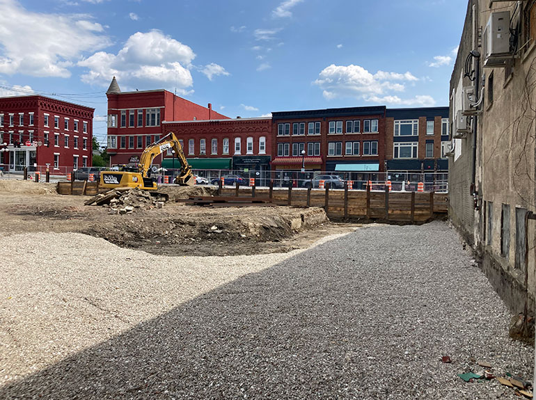 Photo: Downtown Rutland hotel construction. Courtesy photos