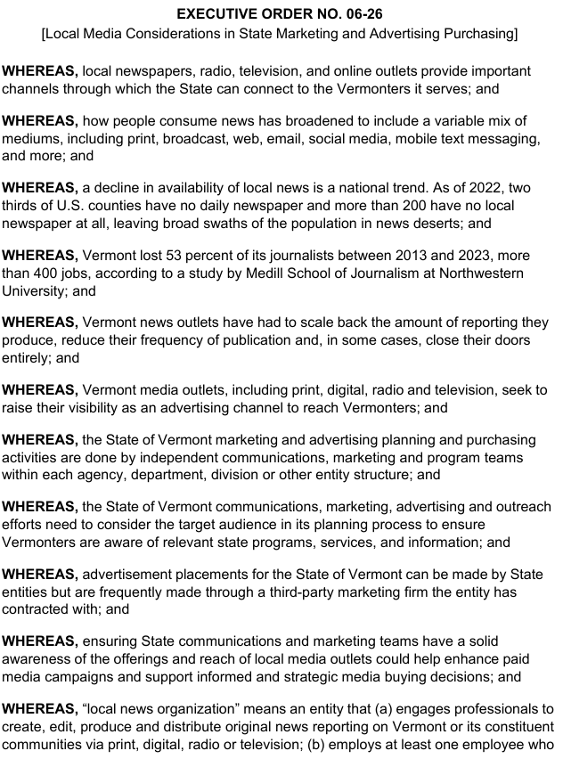 Scott signs executive order to 'Buy Local' in support of local media