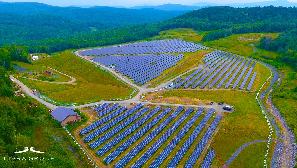 Solar installation at the Elizabeth mine site.