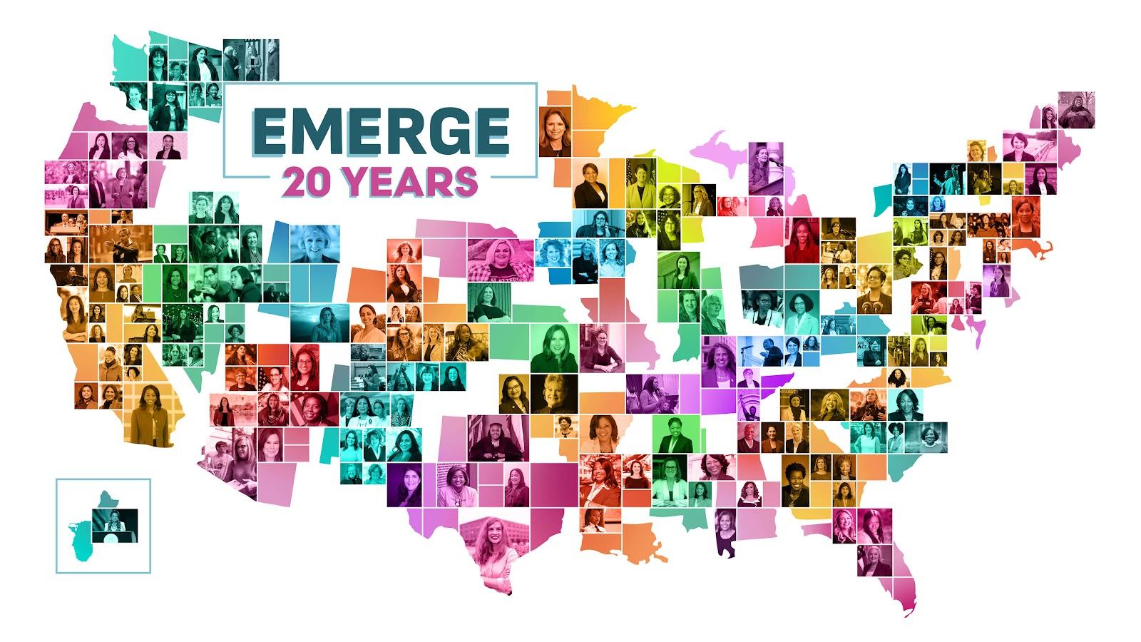 Now in its 20th year, nationally Emerge has trained more than 7,000 alums and currently has more than 1,200 alums in elected office