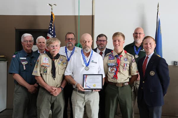 Eric Haskin honored with National Outstanding Eagle Scout Award by Scouting America, Green Mountain Council