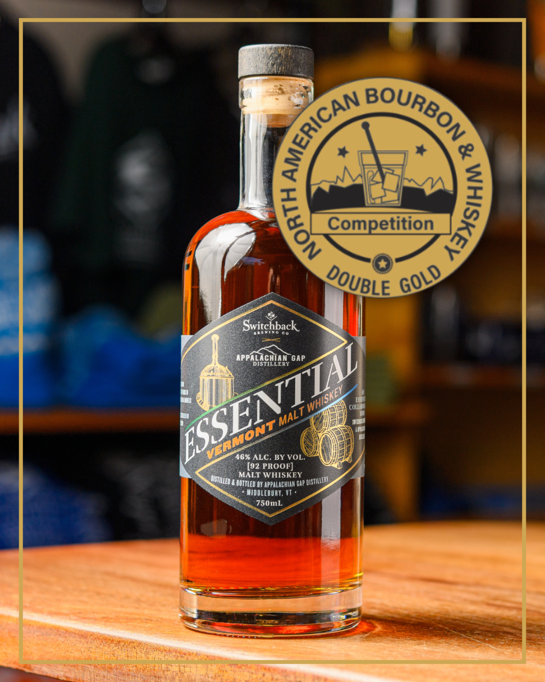 Switchback Spirits wins Double Gold at North American Bourbon & Whiskey Competition