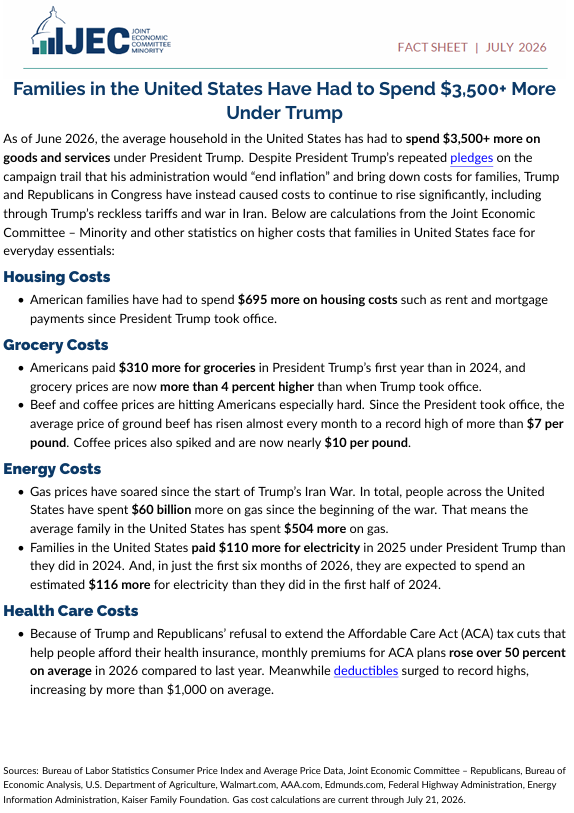 Data shows families in Vermont paid $3,700+&nbsp;more because of Trump