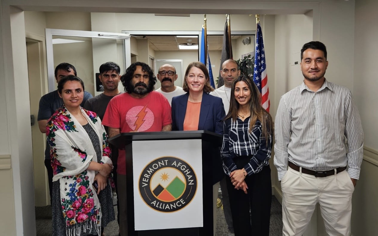 Members of the Afghan community in Vermont came together to mark the 3-year anniversary of the collapse of the Afghan Government and the U.S. Government withdrawal from Afghanistan.