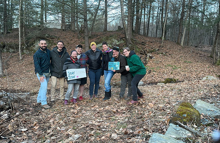 Photo: Group at Our Place Drop-in Center!   Photos courtesy of Out in the Open.