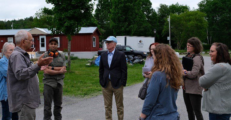 Photo: Senator Welch meets with residents and local leaders in Johnson and Hardwick to discuss long-term flood recovery. Courtesy photo.
