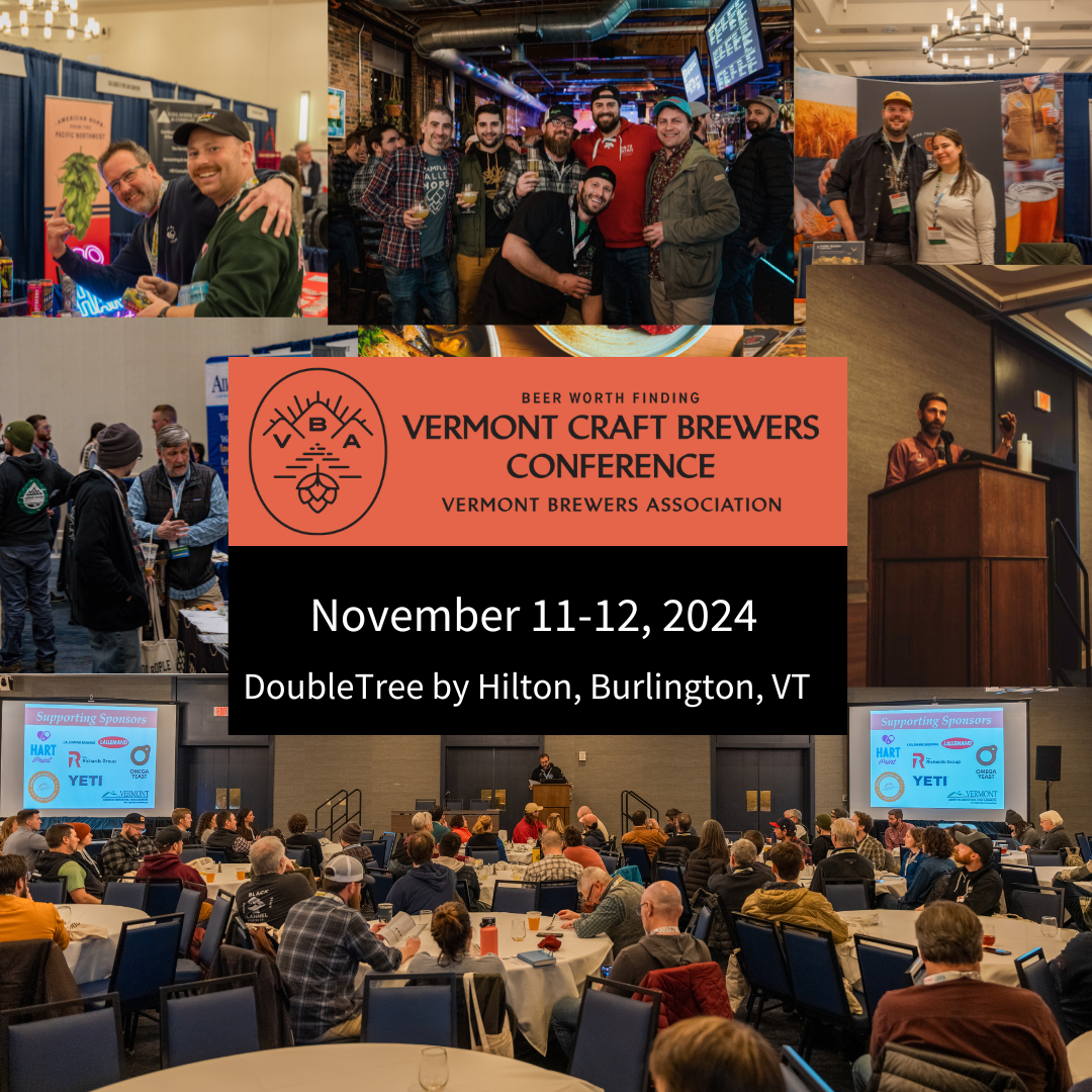Vermont Craft Brewers Conference (VTCBC) presented by Tripleseat Event Management approaches, taking place on November 11th-12th at the DoubleTree by Hilton Burlington. 
