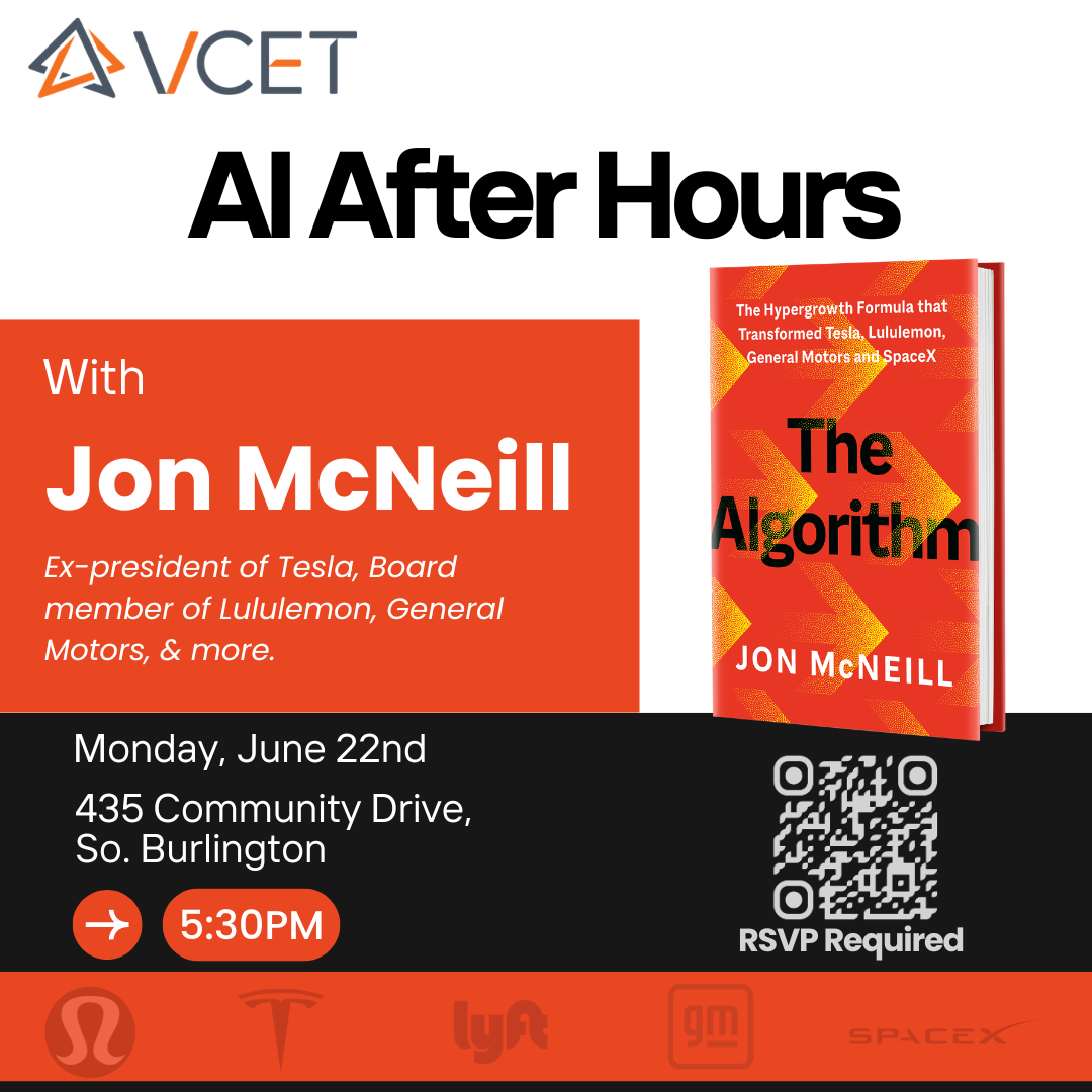 Ex-Tesla President Jon McNeill to join VCET's AI After Hours 