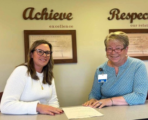 Erica Scott and Kathy Demars. 
