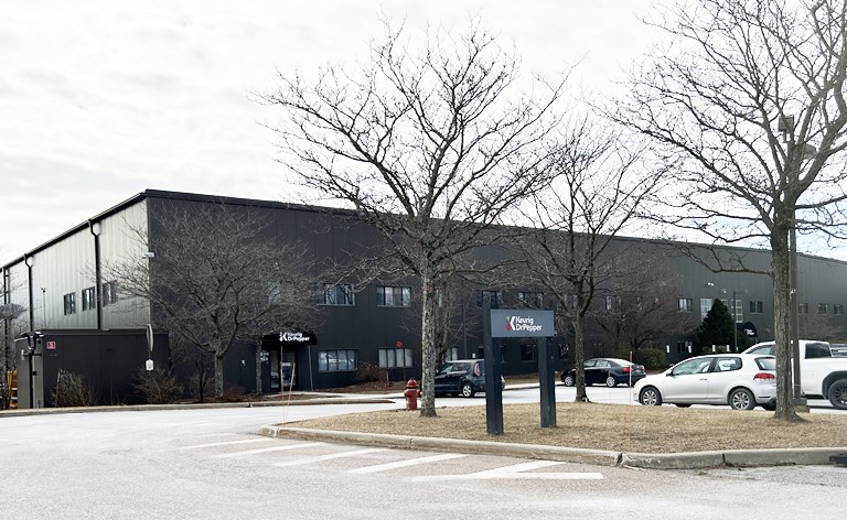 The Keurig Dr Pepper plant at E-Commerce Park in Williston will close this spring. VermontBiz photos.