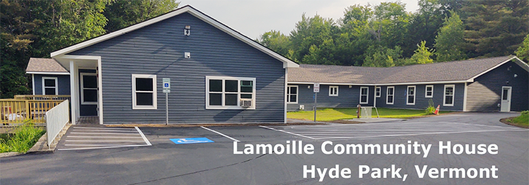 Photo: Lamoille Community House Hyde Park, Vermont.