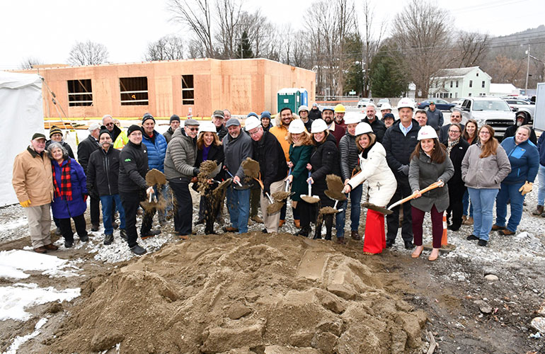 Photo: Groundbreaking at the Marble Village Apartments project. Courtesy photo