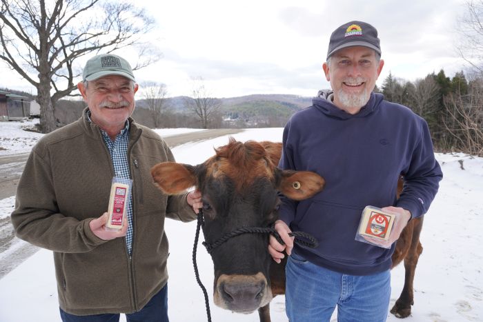 Mariano Gonzalez, head cheesemaker at Grafton Village Cheese and Kent Underwood, President COO of Vermont Farmstead