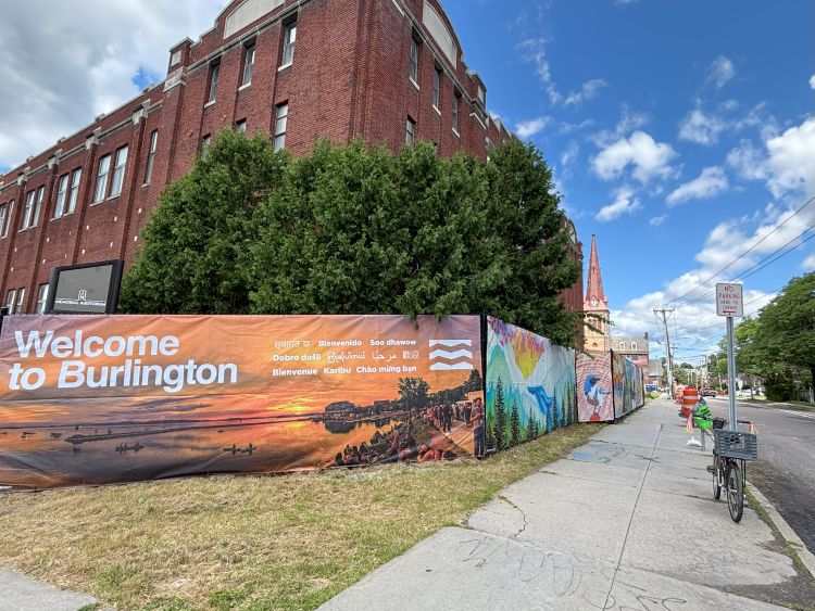 Burlington unveils new visual art installation surrounding Memorial Auditorium