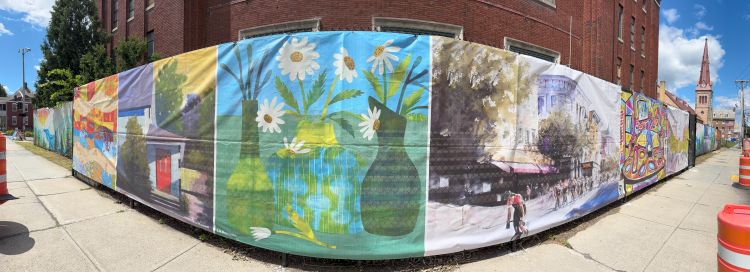 Burlington unveils new visual art installation surrounding Memorial Auditorium&nbsp;