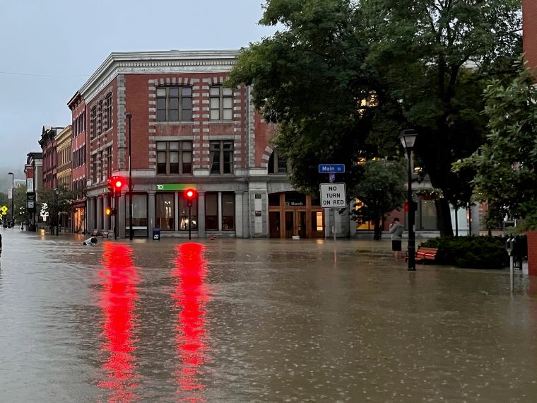 Montpelier State and Main Flooding July 10, 2023.