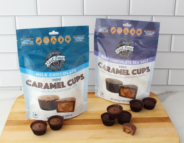 Vermont Nut Free Chocolates launches sea salt Caramel Cups 