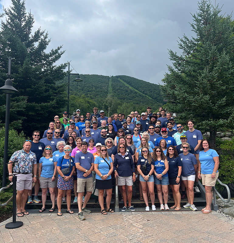 Photo: Union Mutual  Group photo at the Summer Employee Outing. Photo courtesy of Union Mutual.
