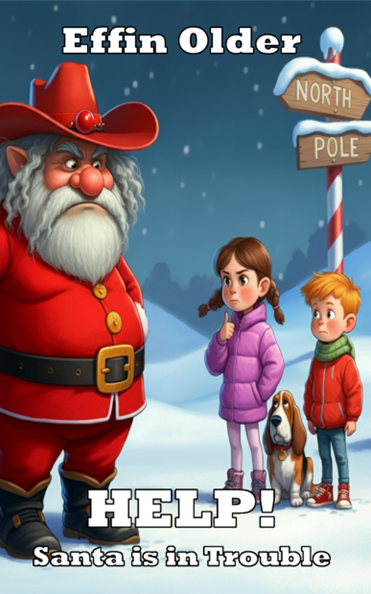 Help! Santa is in trouble. by Effin Older Oh, it’s a crisis, all right. When your kid’s book will be delayed a full year because the cover illustrator is suddenly unavailable.