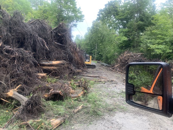 Plainfield debris.
