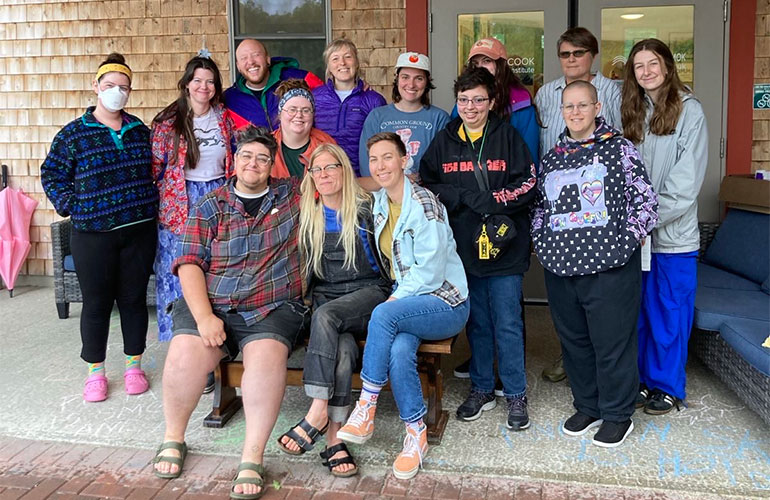 Photo: Rural LGBTQ+ Power and Belonging Fellowship cohort. Photo courtesy of Out in the Open.