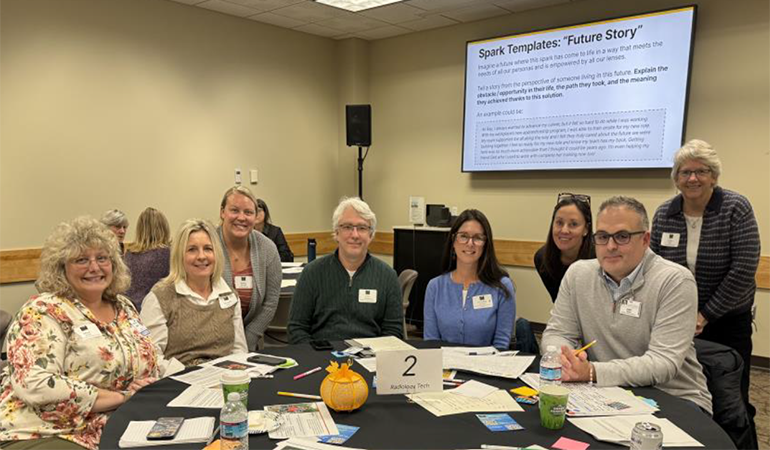 Photo: Radiology leaders designing new education pathways Vermonters. Photo Cred: Shannon Mitchell.