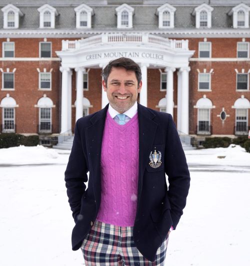 Raj Peter Bhakta in front of the former GMC administration building.