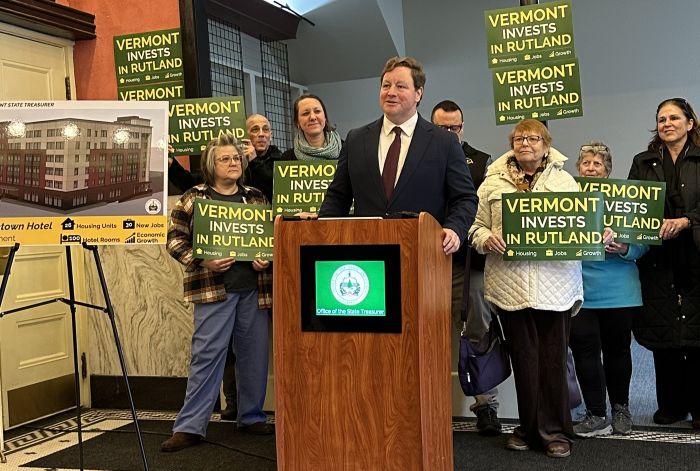Pieciak, local leaders announce $8M investment in Rutland downtown hotel